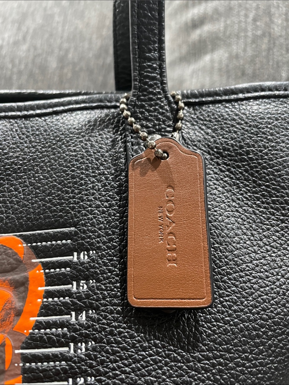 Coach Black City Zip Tote With Vandal Gummy Bear (Style F78203) Limited Edition - Picture 6 of 16